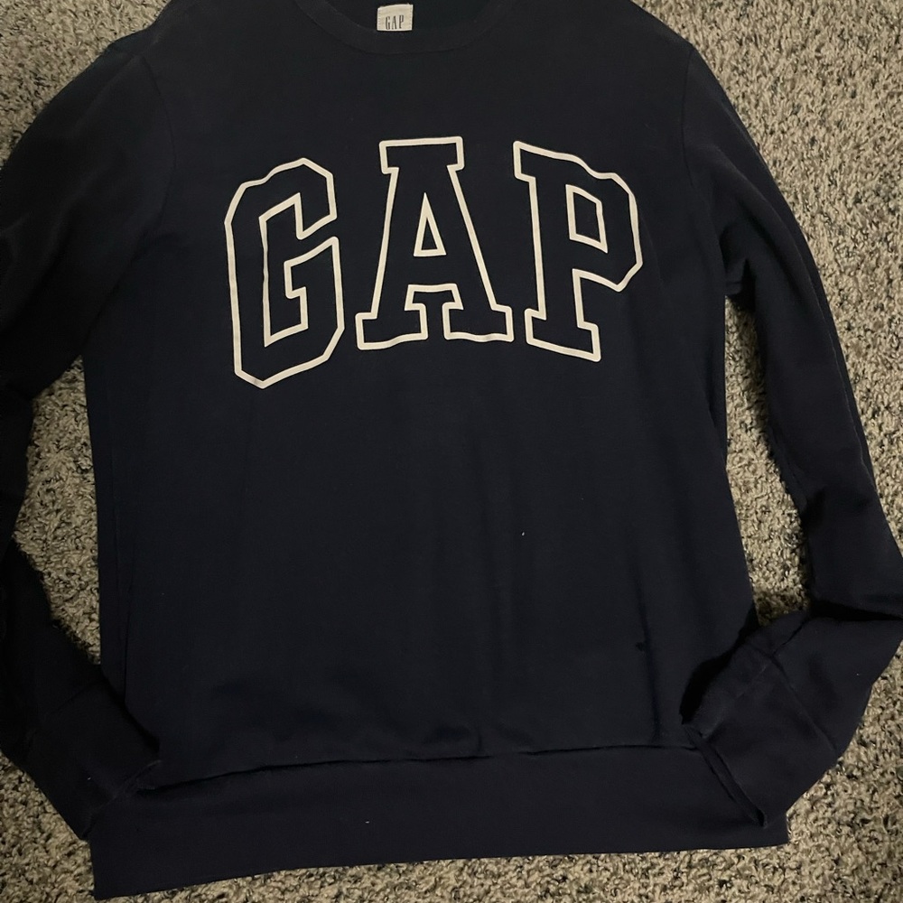 GAP Men's Dark Blue Crewneck Sweater
